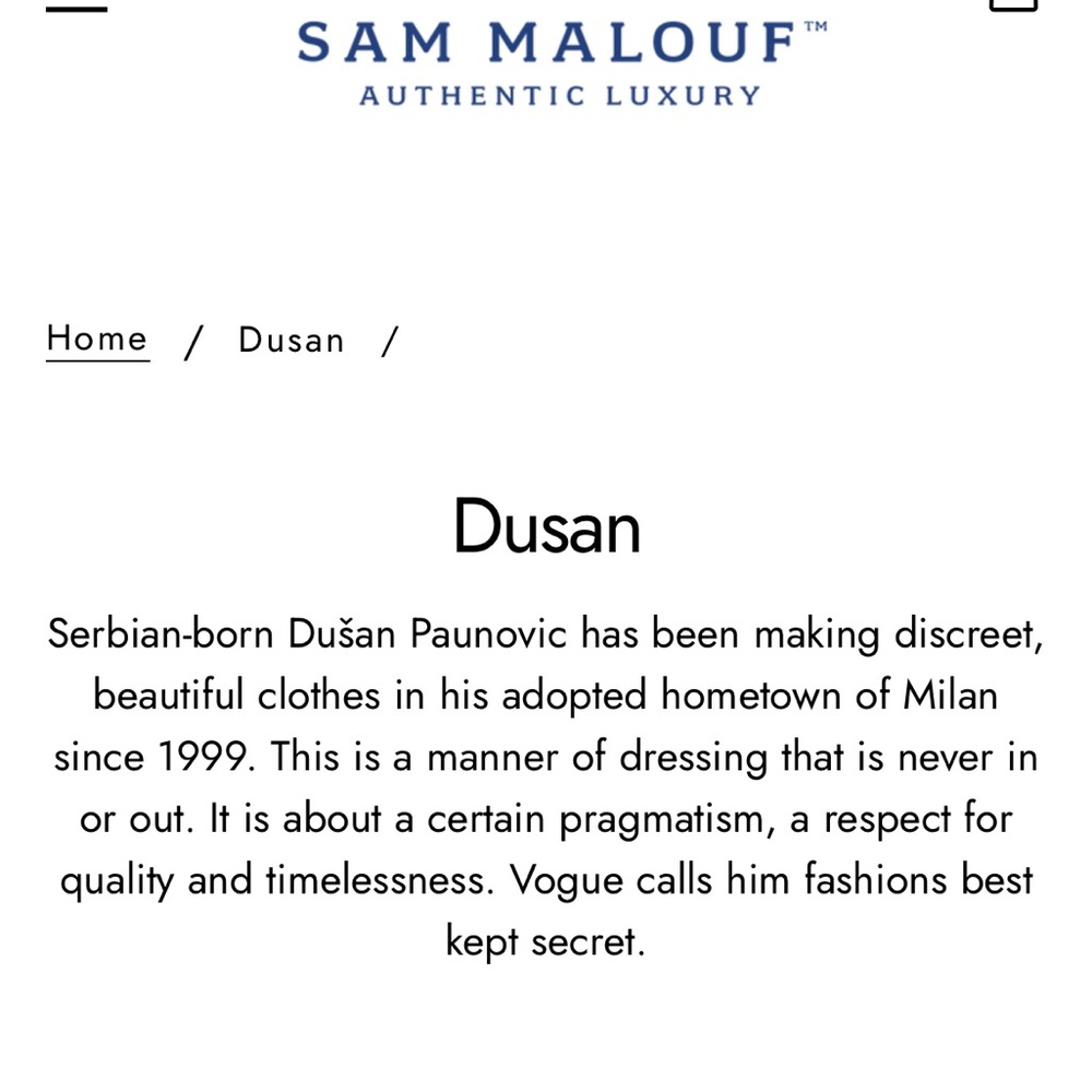 Dušan Made in Italy 100% Linen Set Medium - Picture 13 of 13